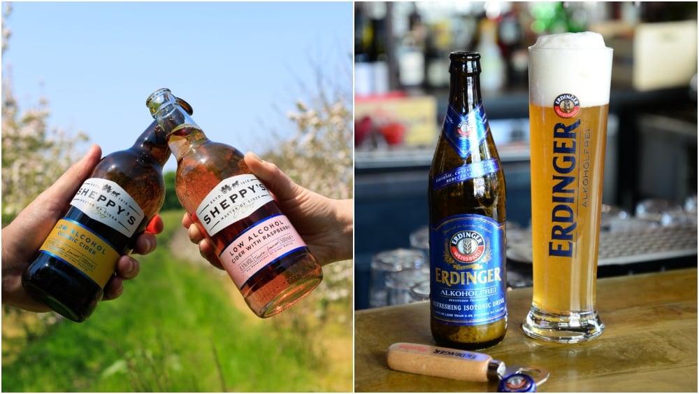 Sheppy's Low alcohol and Erdinger Alkoholfrei