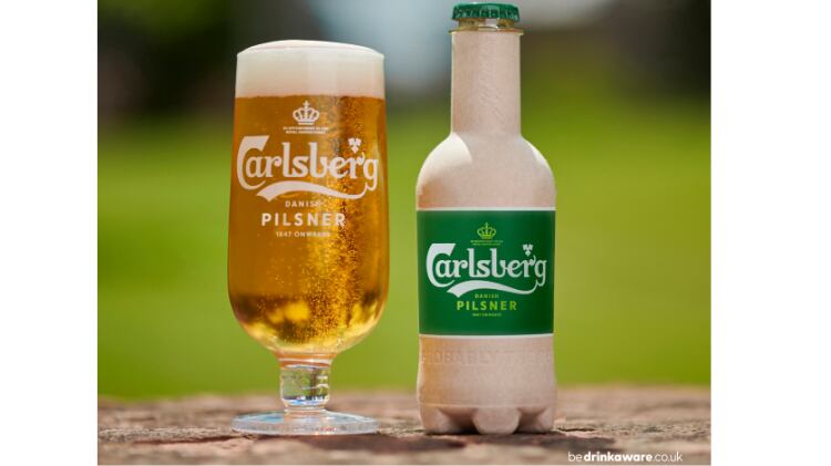 Carlsberg launches first bio-based bottles