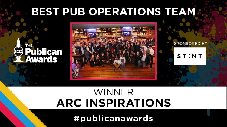 Best Pub Operations Team sponsored by Stint - Arc Inspirations