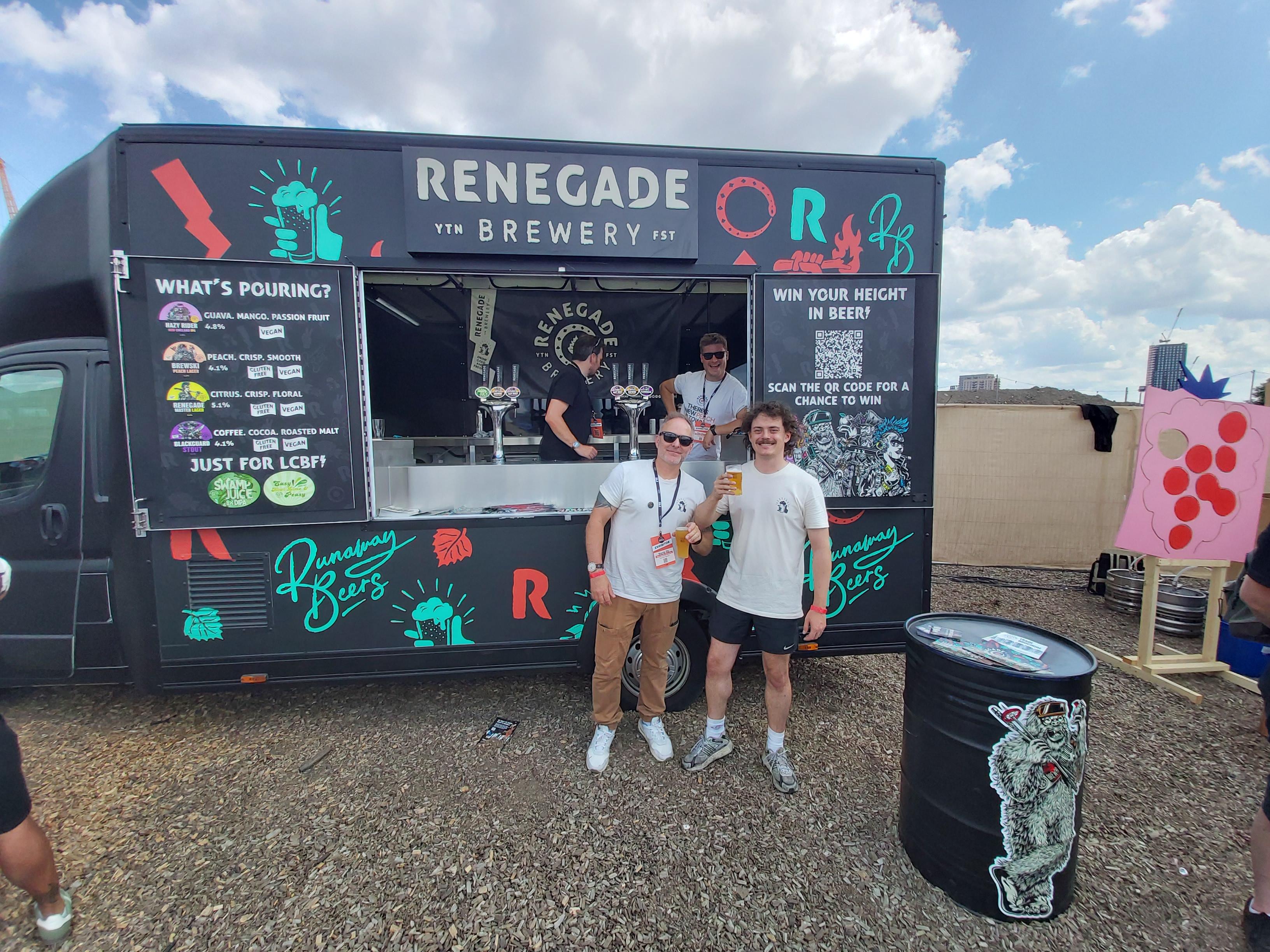 Matthew Lawson, right, events & marketing assistant, Renegade