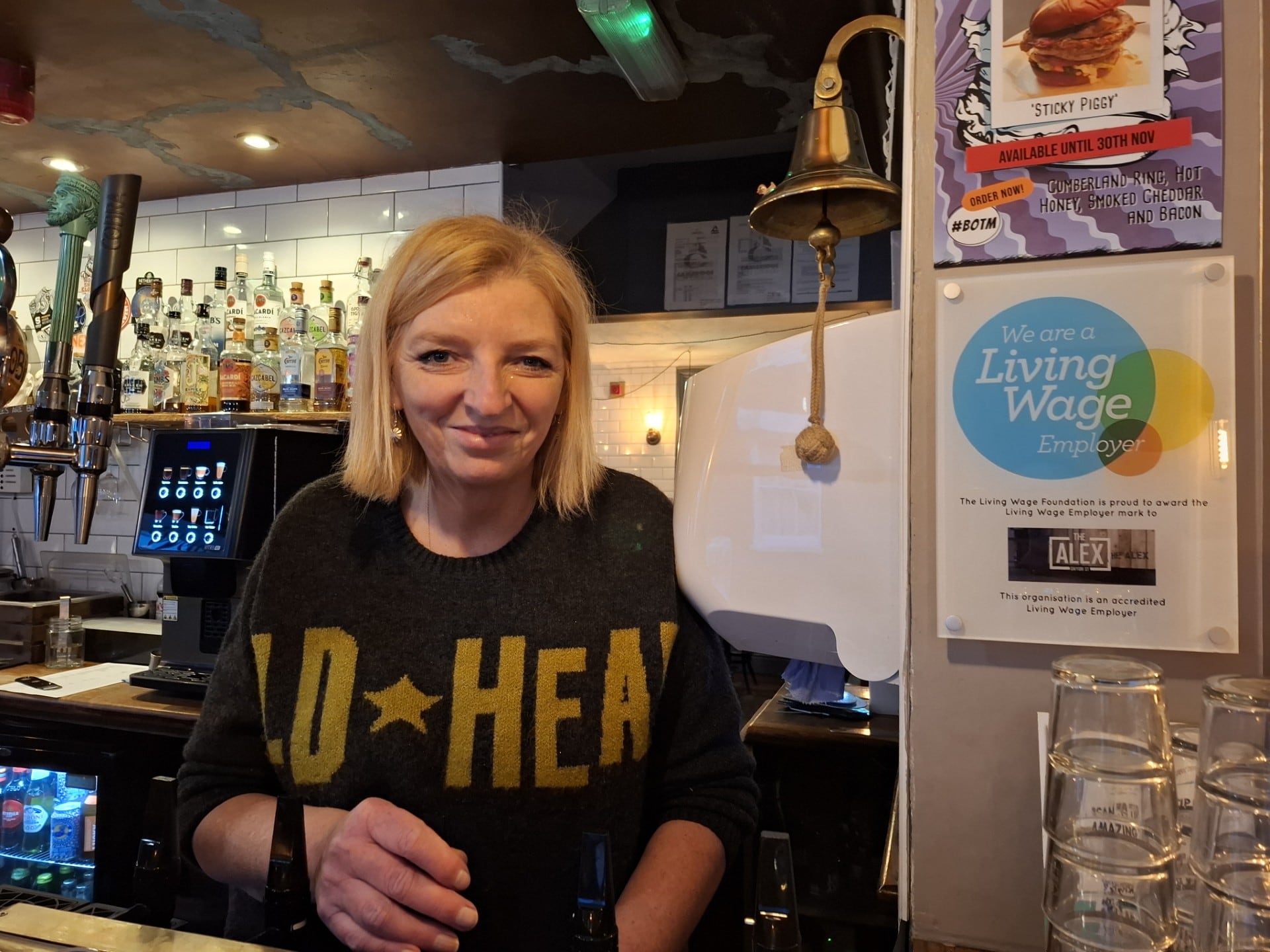 Hayley Pellegrini supports the Living Wage Foundation