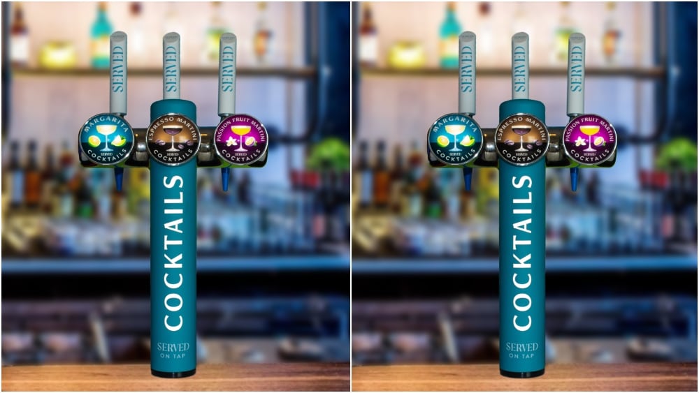 Served Heineken draught cocktails