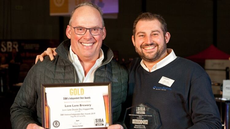 Love Lane Brewing scoops two gongs at prestigious beer awards