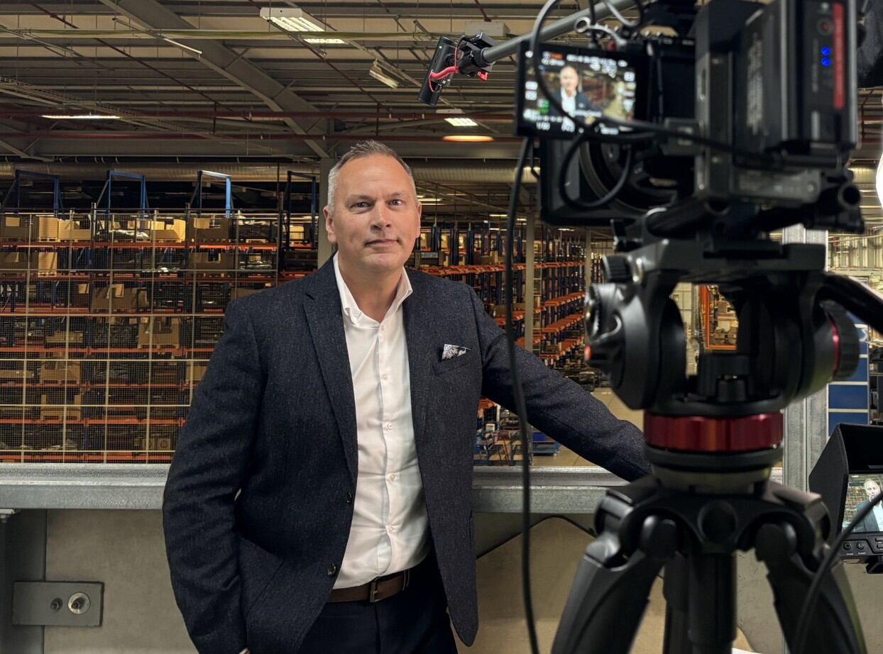 Mark Berry, TVS, standing by video camera