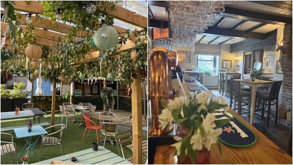 The Oxford garden and bar in Rochdale