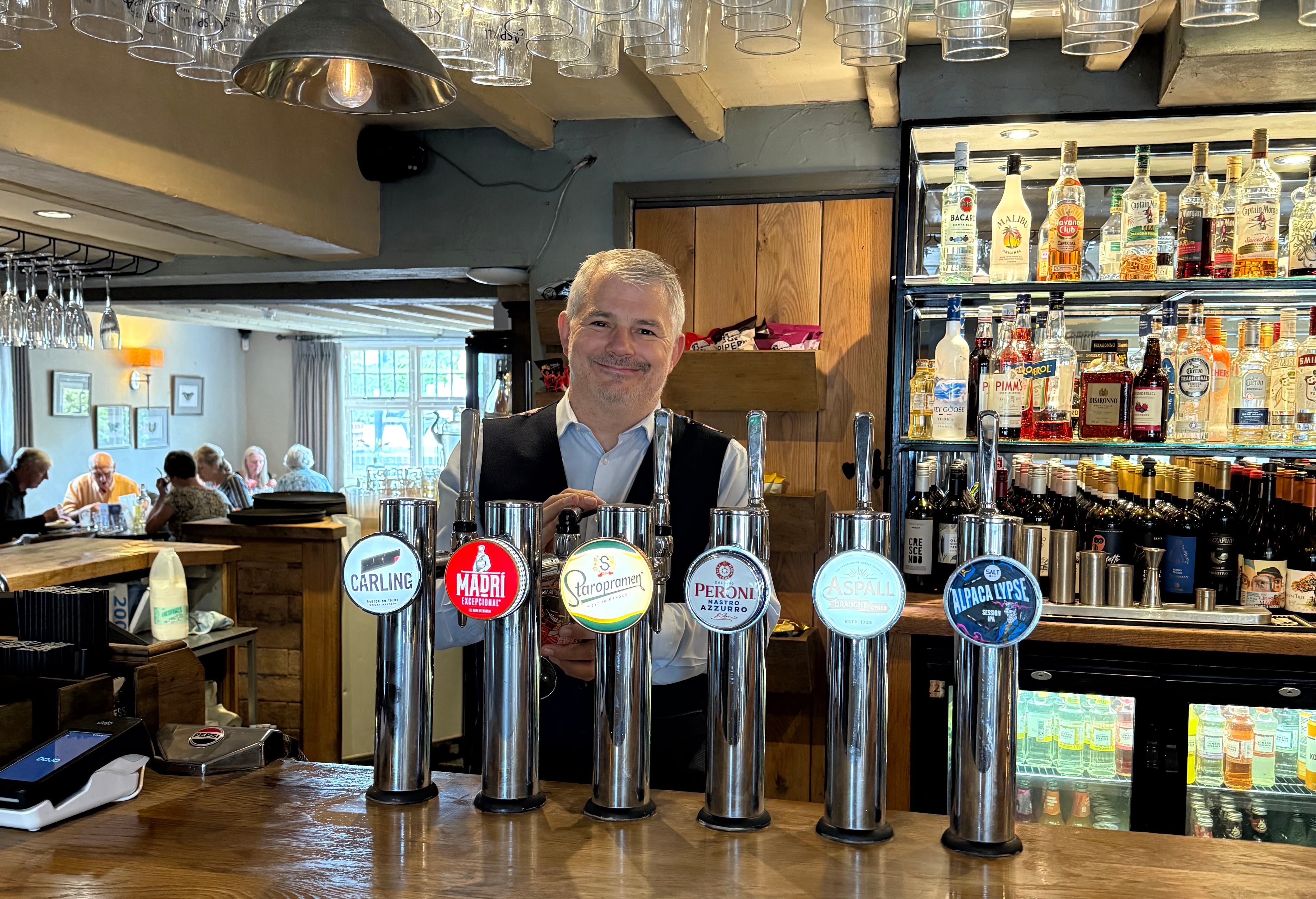 General manager Jason Chappell at the Dragon Willington, south Derbyshire