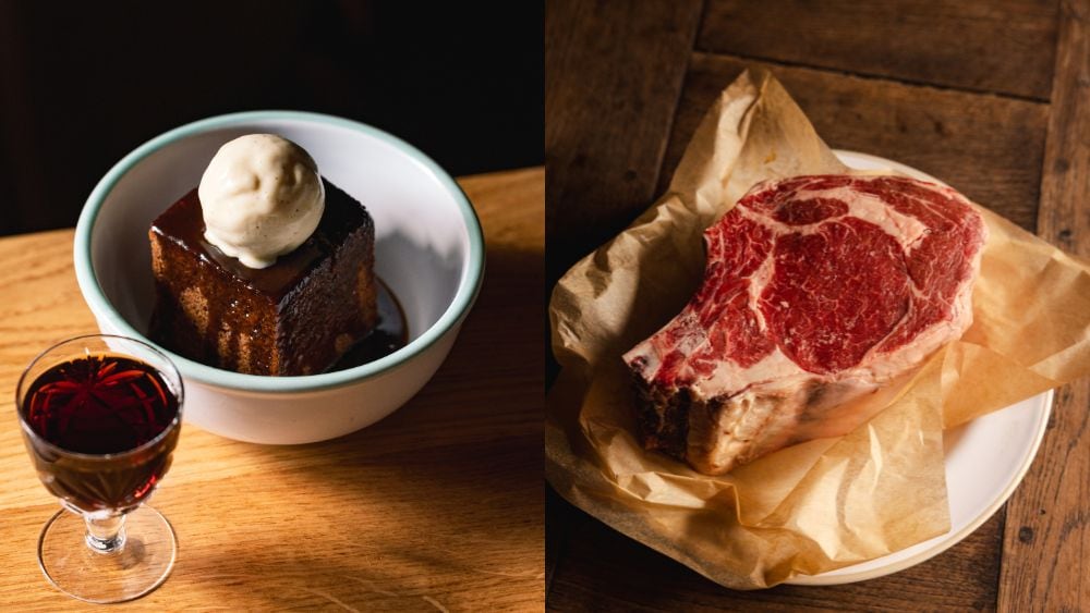 The Merry Harriers food