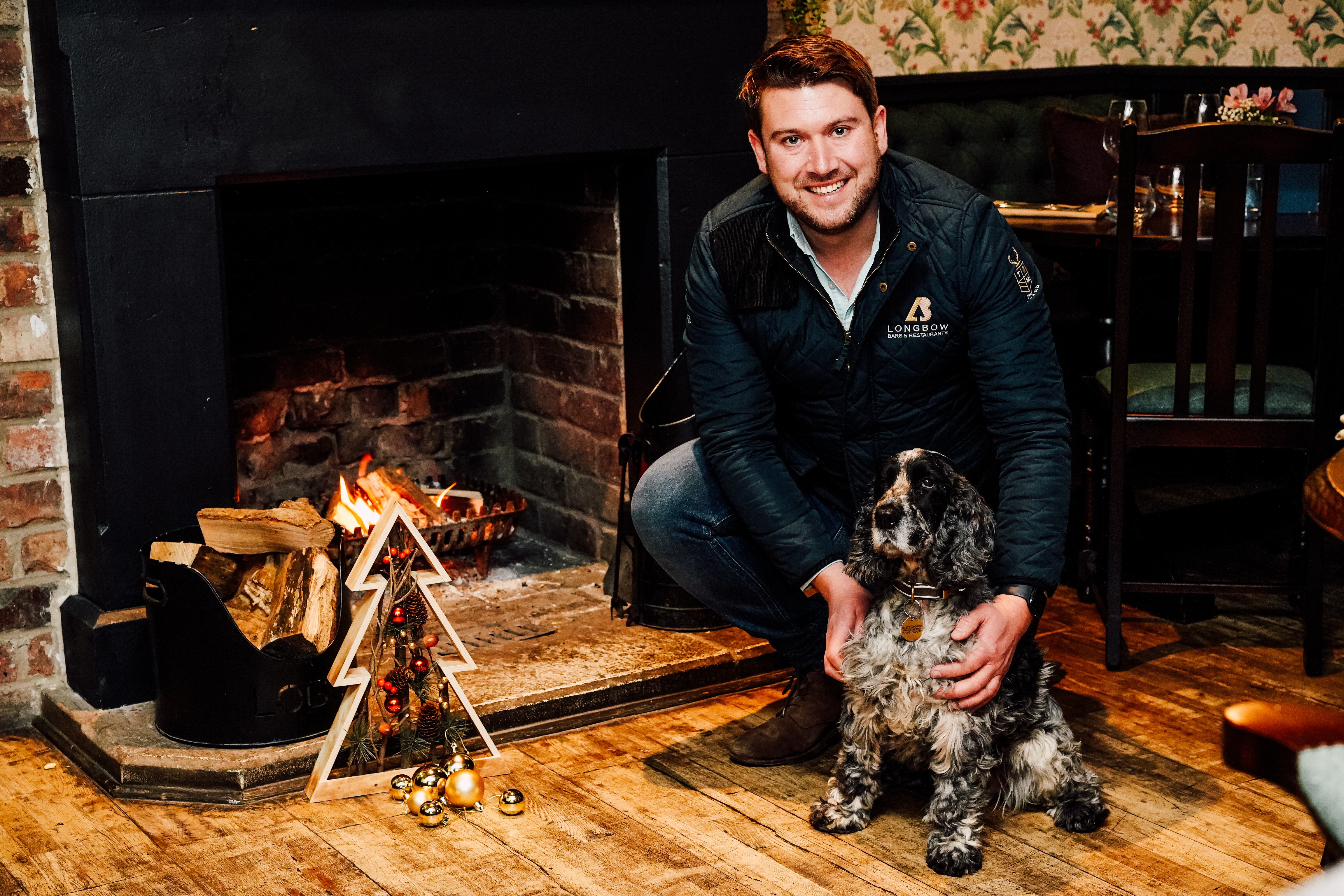 Longbow Venues Rob Hattersley and dog George
