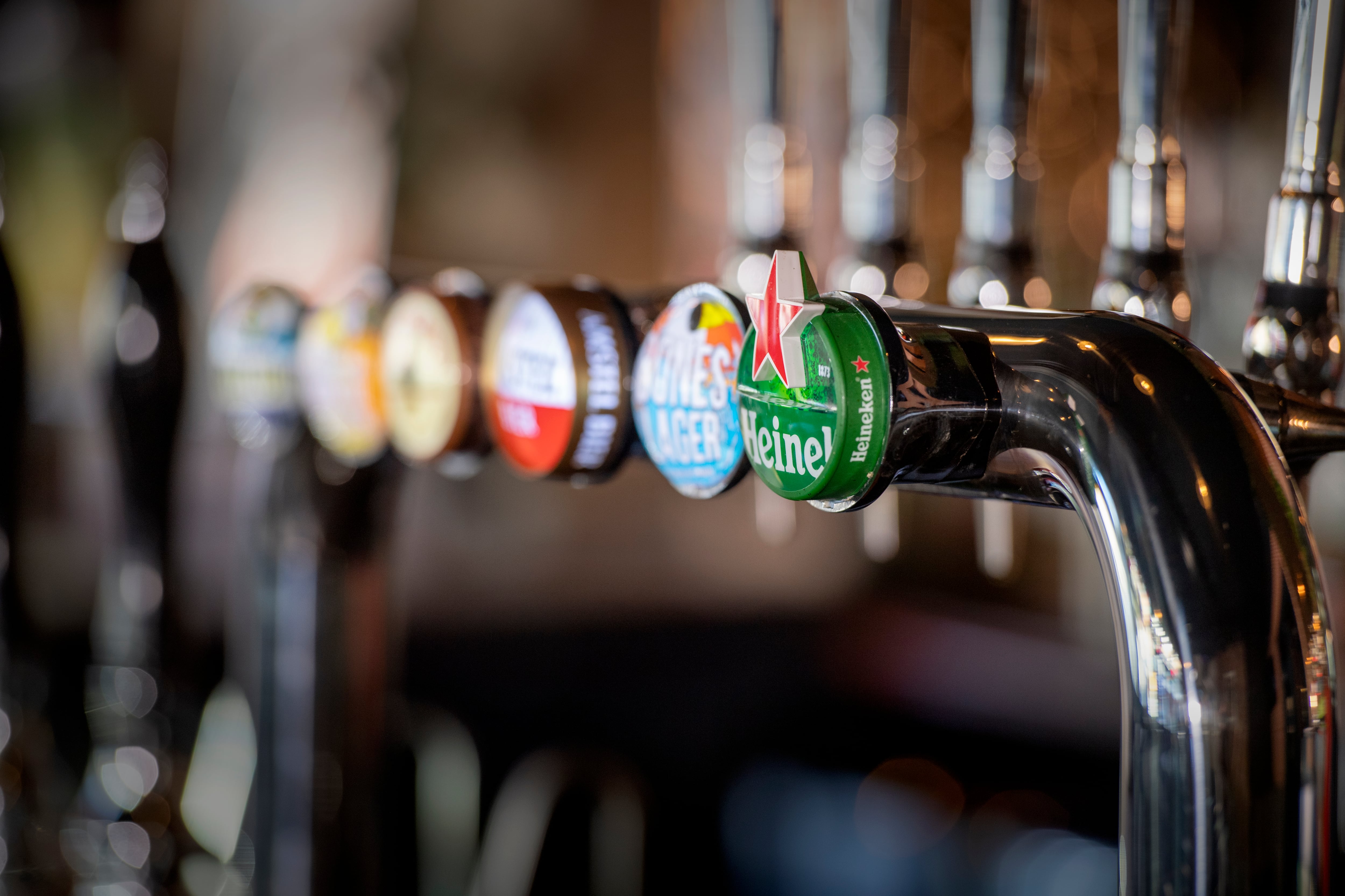 Heineken draught keg taps