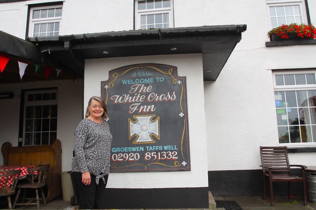 Mair Arthur, Publican at the White Cross Inn, Groeswen, Wales