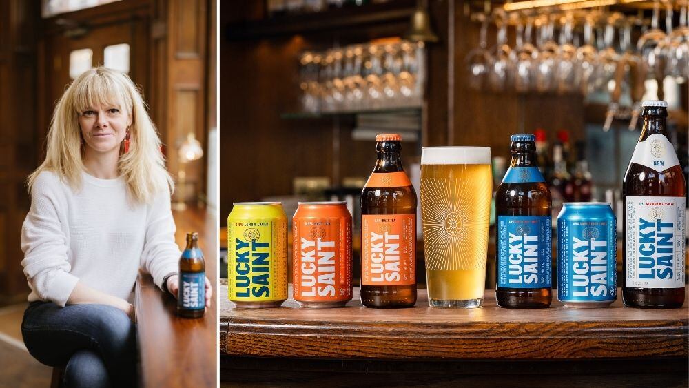 Lucky Saint MD Emma Heal and the Lucky Saint beer portfolio