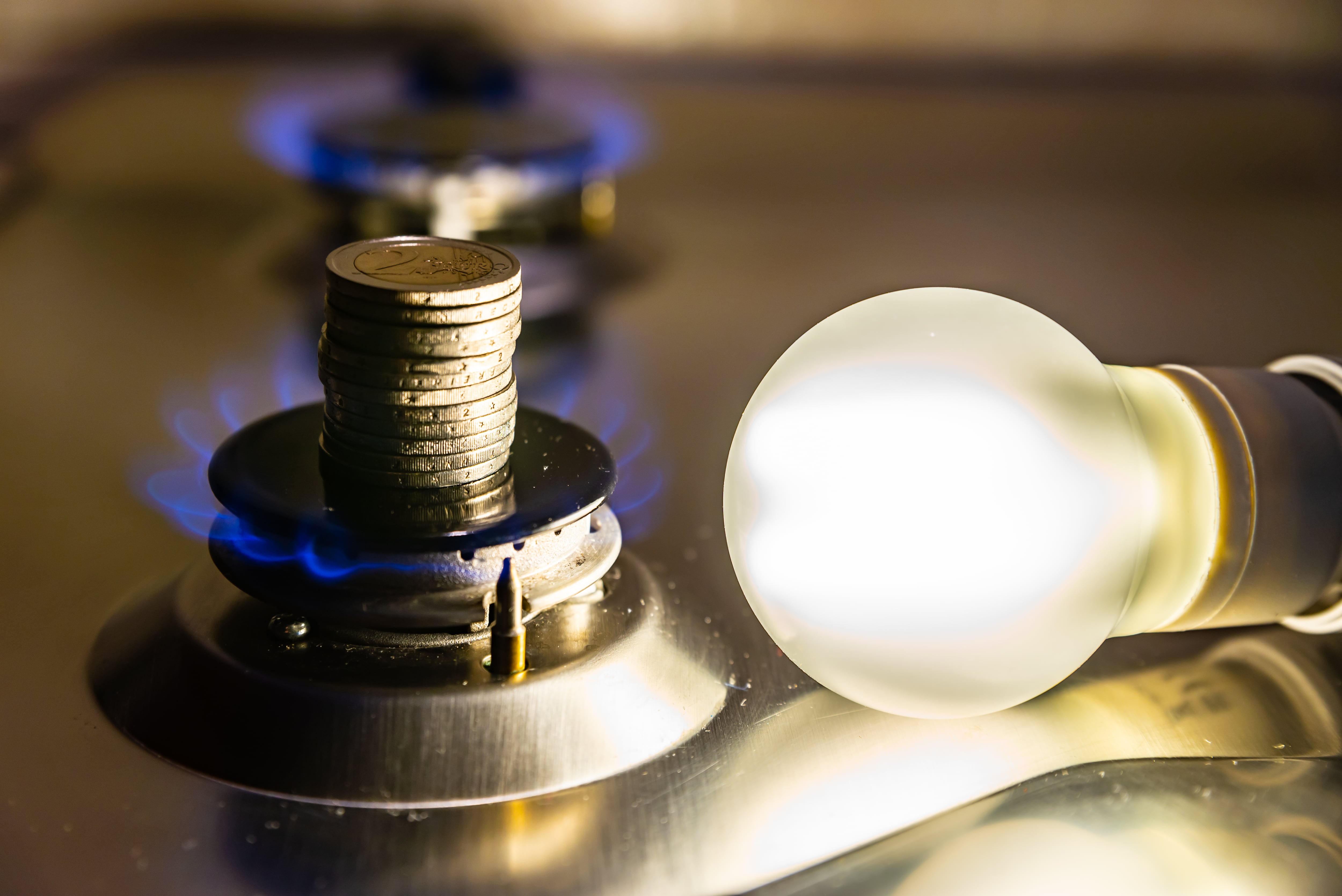 Falling gas reserves push energy costs higher