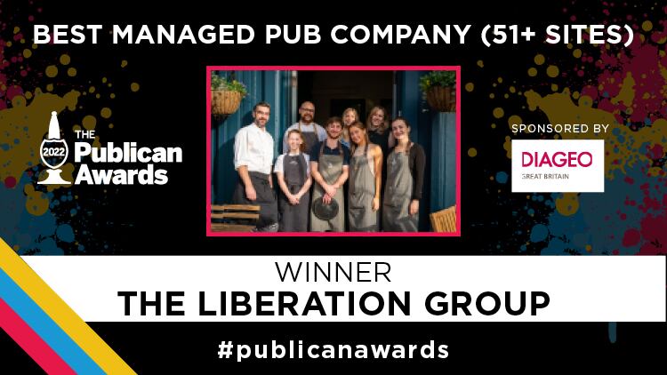 Best Managed Pub Company (51+ sites) sponsored by Diageo - Liberation Group