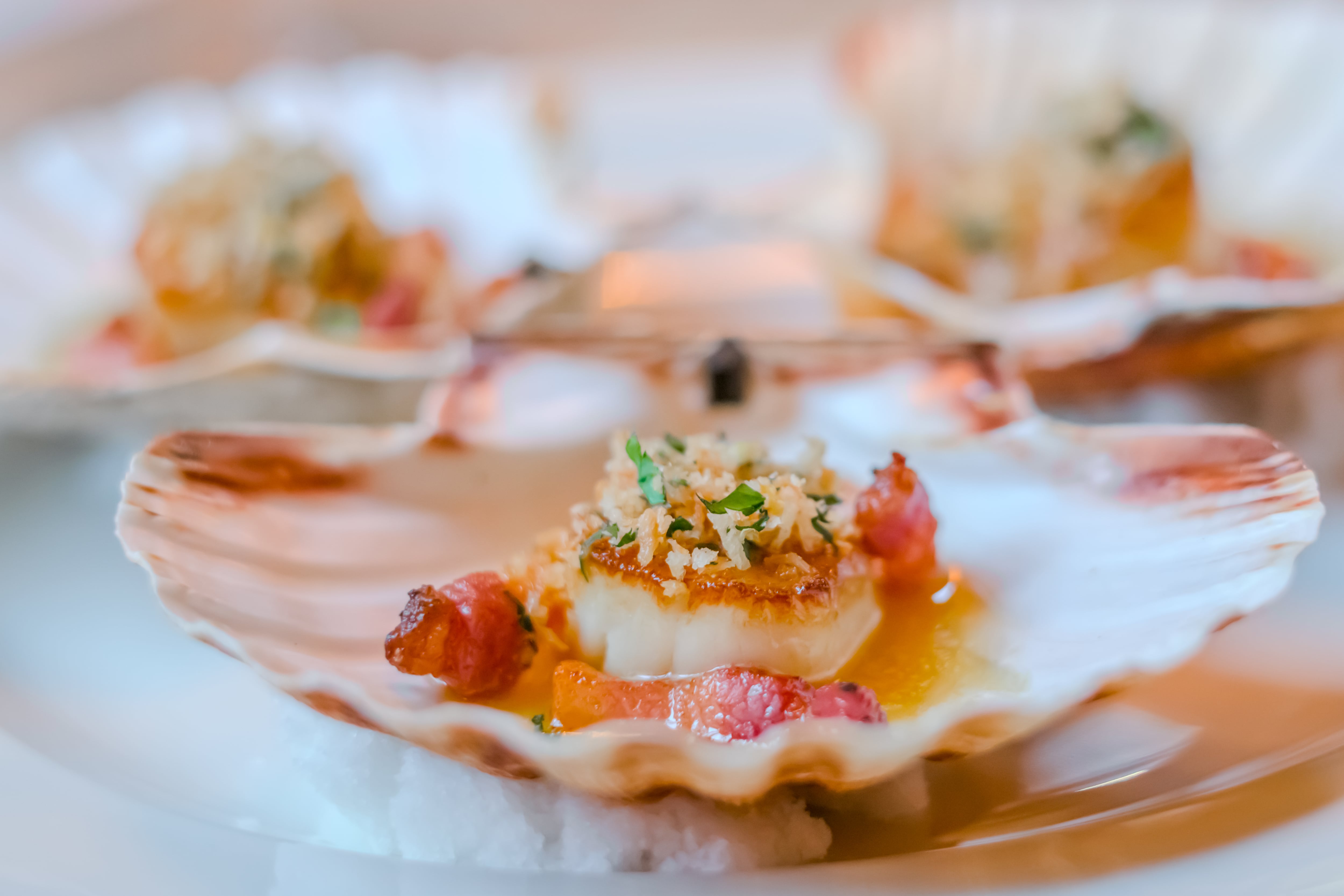 Dish Deconstructed: The Devonshire’s roast scallops with bacon and malt vinegar