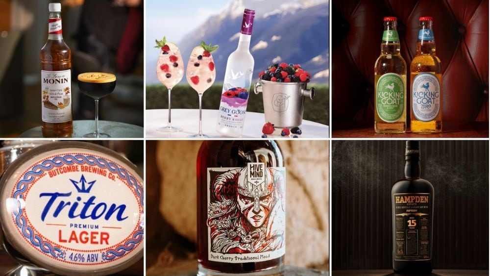 New pub products: Monin, Grey Goose, Poretti, Schweppes