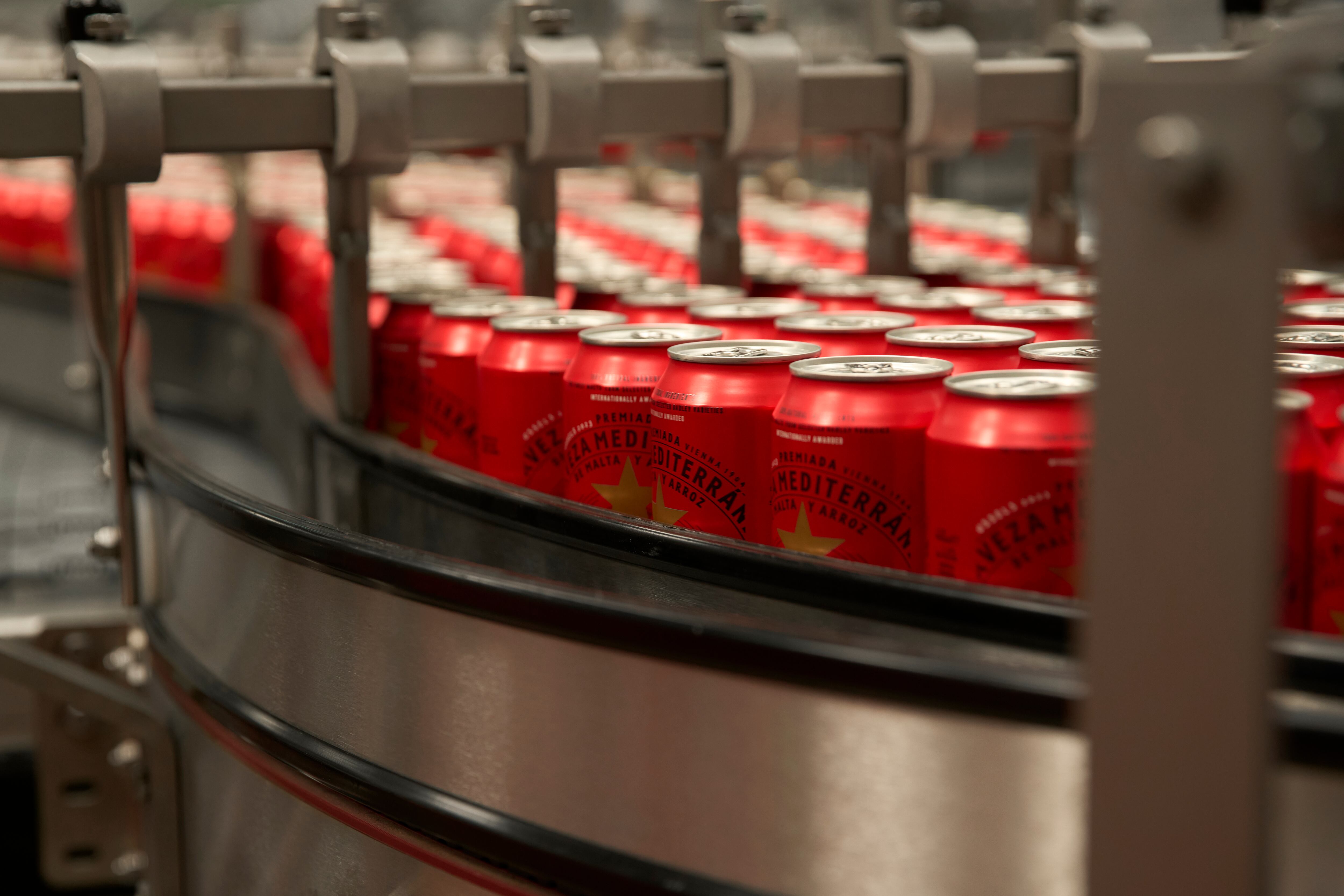 The Damm Eagle Brewery canning line