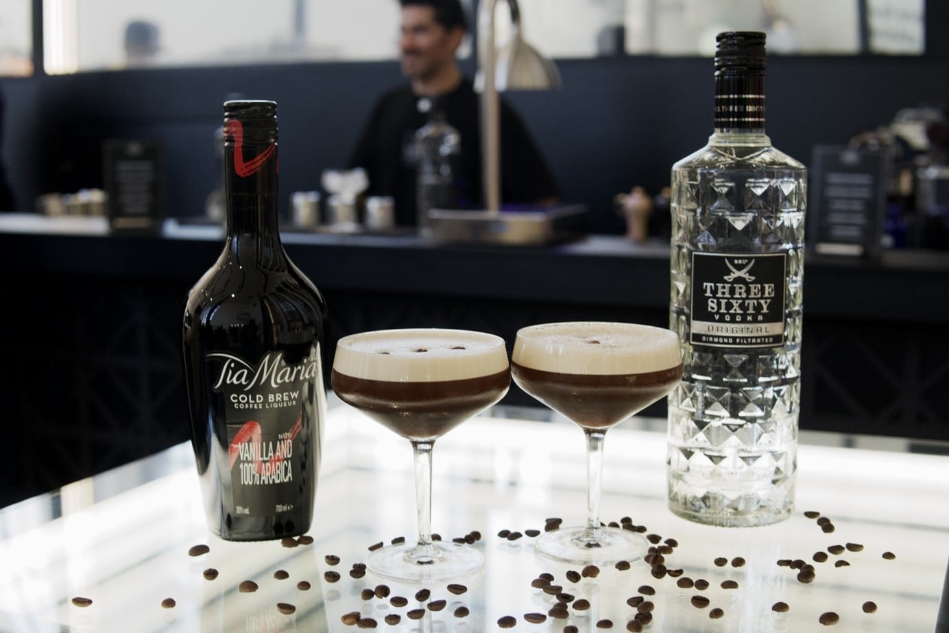Three Sixty Vodka and Tia Maria Espresso Martini