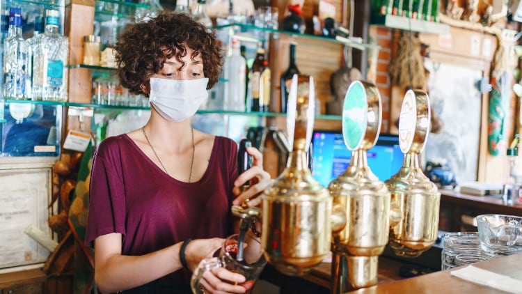 Branded pub and bar decline levelling off versus 2018-19 numbers