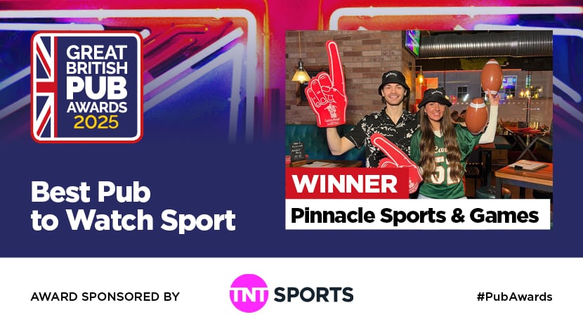 GBPA 2025: Find out about the winner of the Best Pub to Watch Sport, sponsored by TNT Sports - Pinnacle Sports & Games