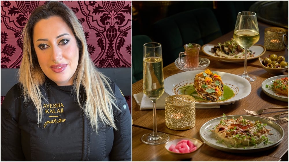 Ayesha Kalaji and her new wallpaper