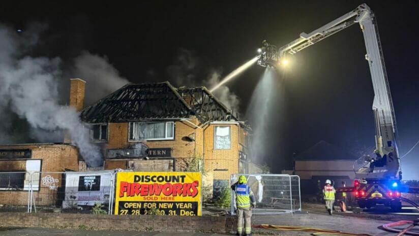 Blaze at derelict pub started 'deliberately' 