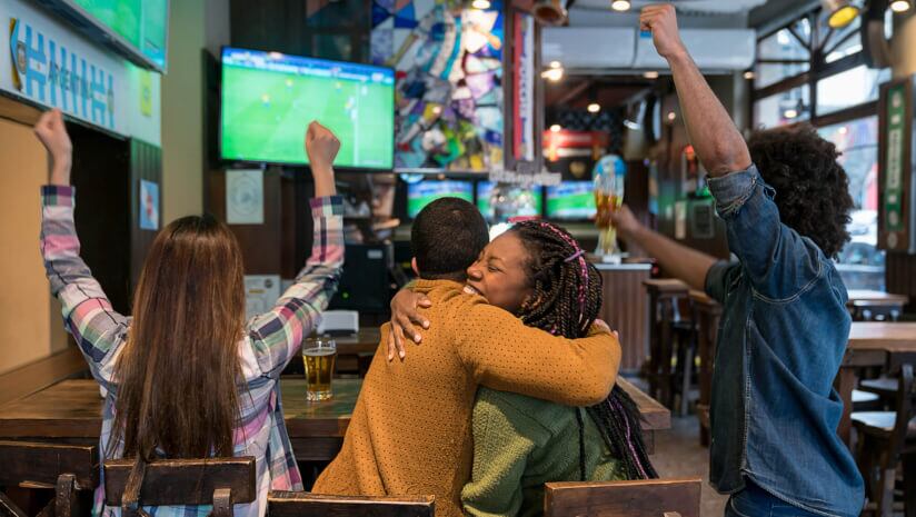 1 in 3 adults visit on-trade to watch live sport