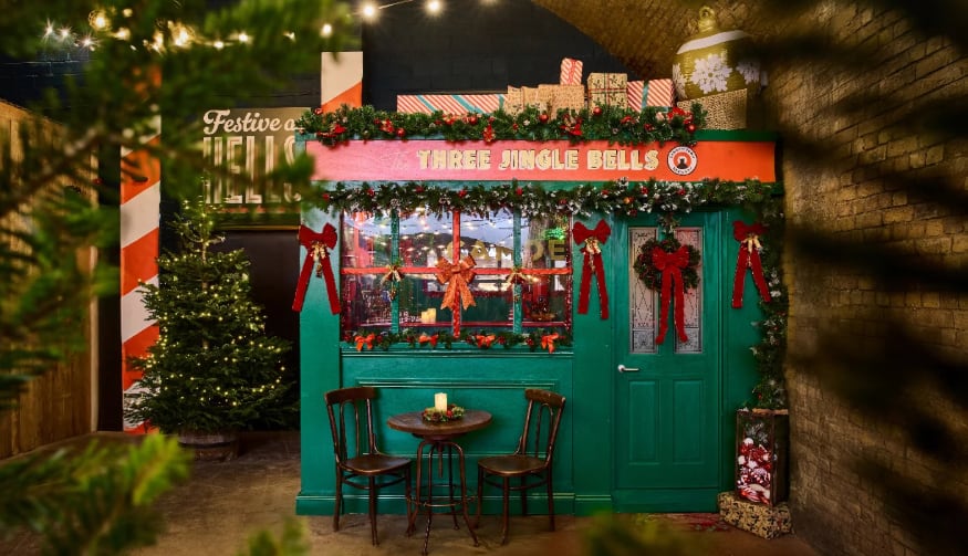 Micro pub: The Three Jingle Bells opens at Flat Iron Square’s Yuletide Yard