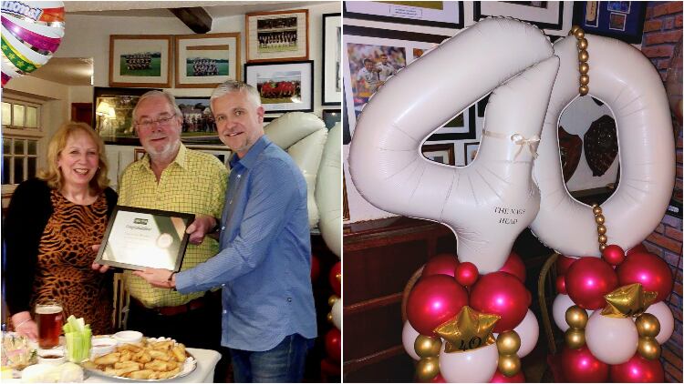 Husband and wife celebrate 4 decades at community pub