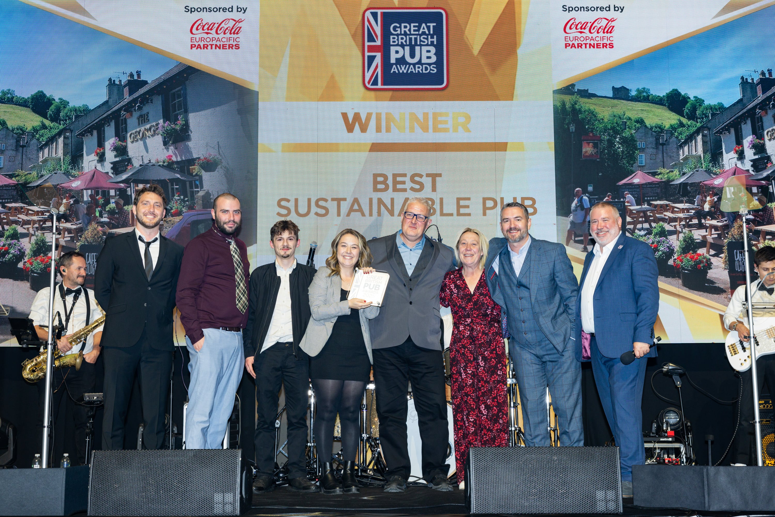 The George, Castleton named Best Sustainable Pub.