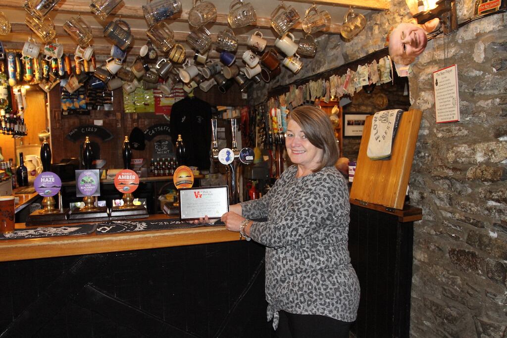 Mair Arthur, Publican at the White Cross Inn, Groeswen, Wales