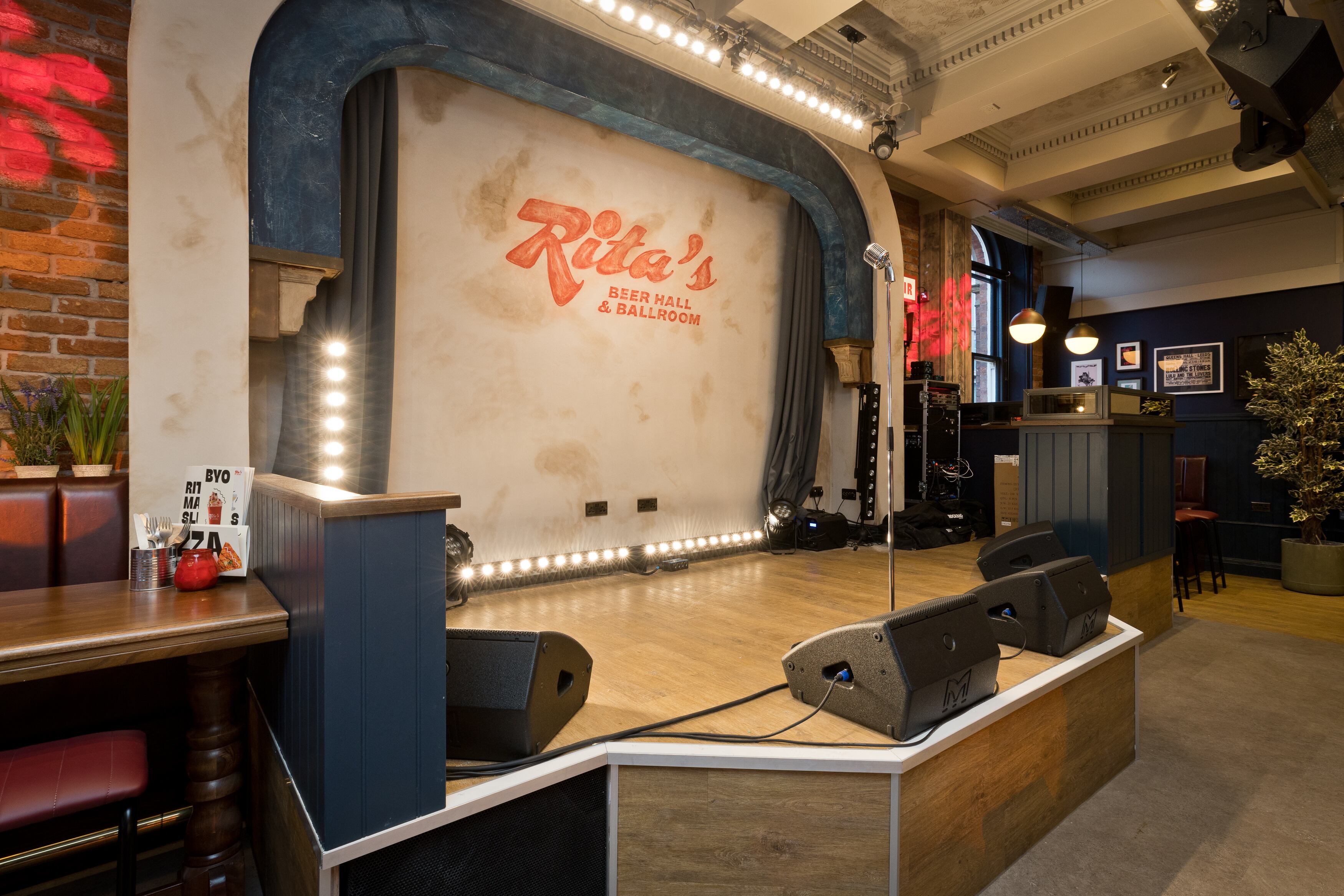 Rita's Beerhall & Ballroom stage