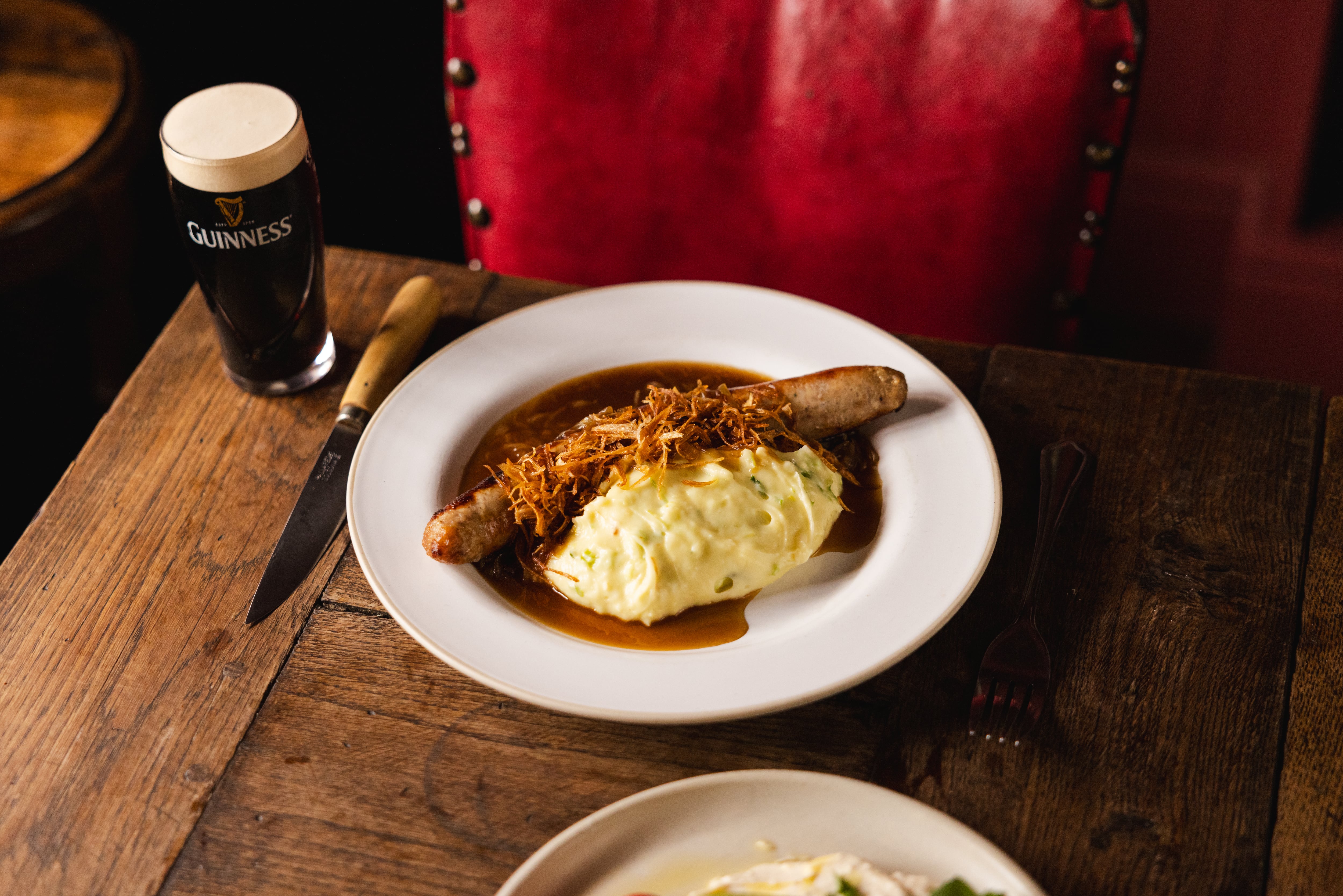 Food at the Merry Harriers