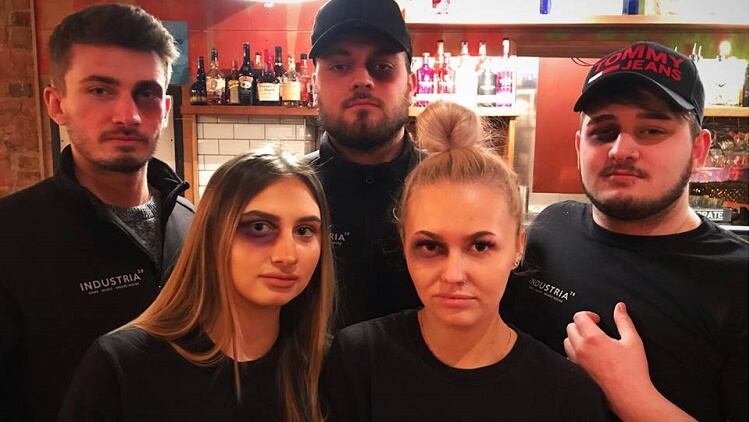 How can bars raise awareness of domestic abuse?