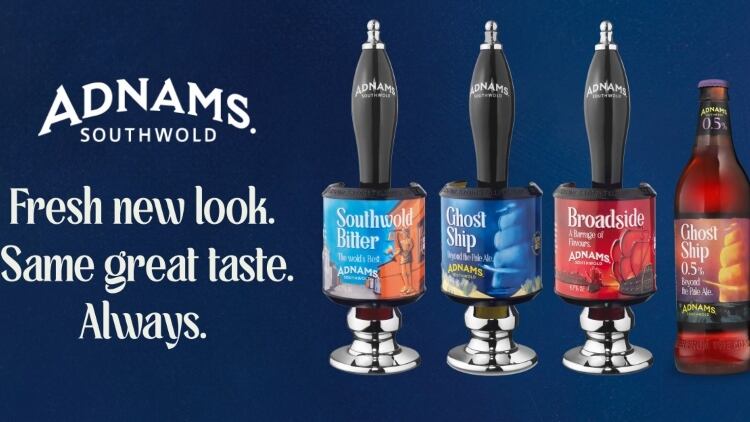 Adnams reveals new brand design across beer portfolio