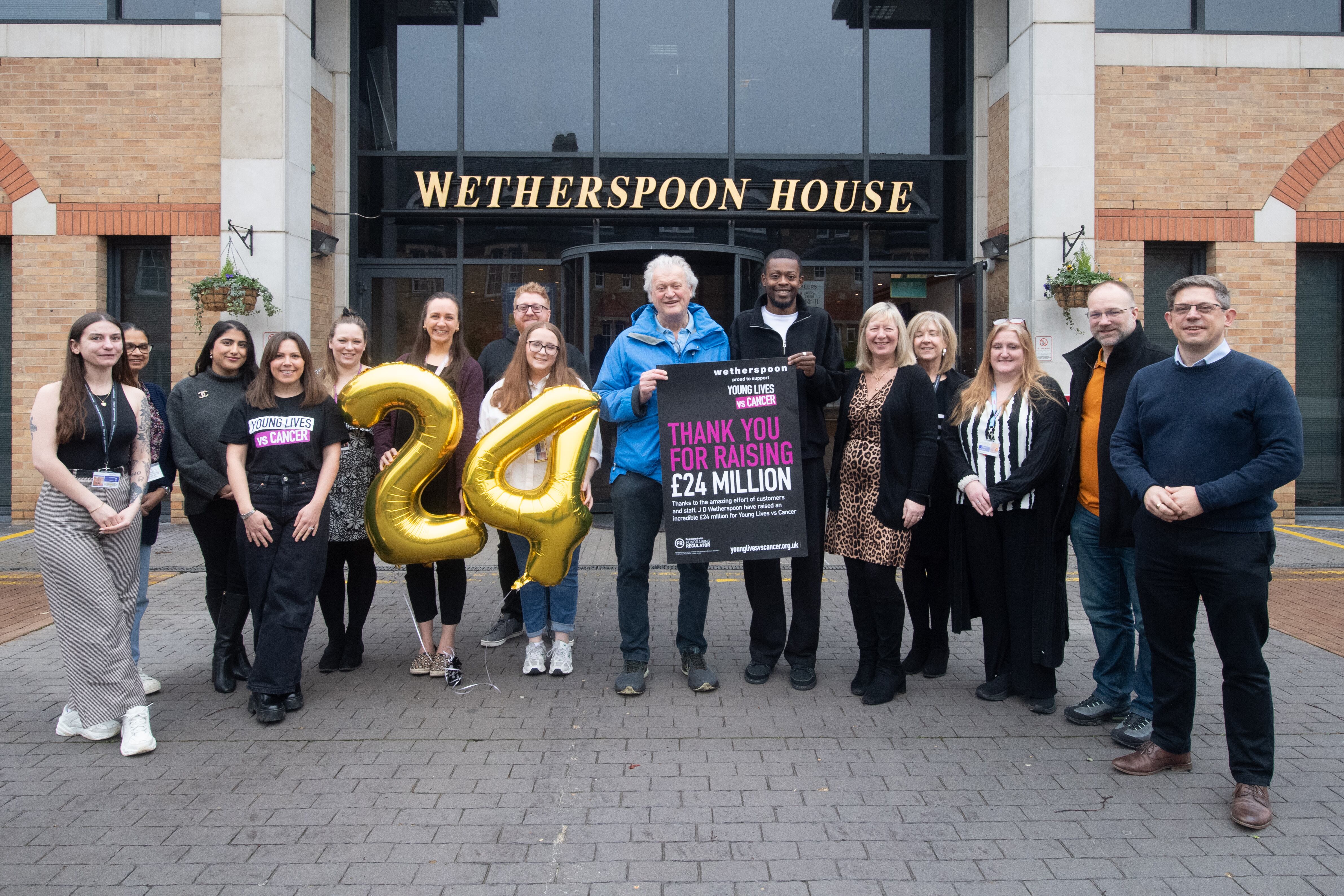 Wetherspoon celebrates charity landmark