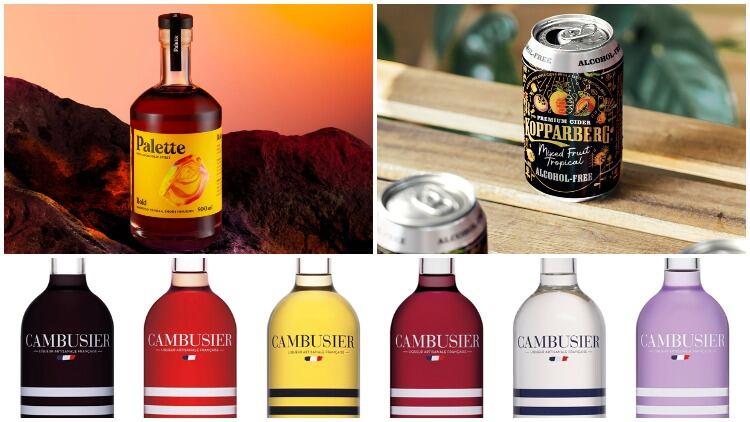 Cambusier fruit liqueurs in UK, non-alcoholic spirit Palette and Kopparberg cider launched   