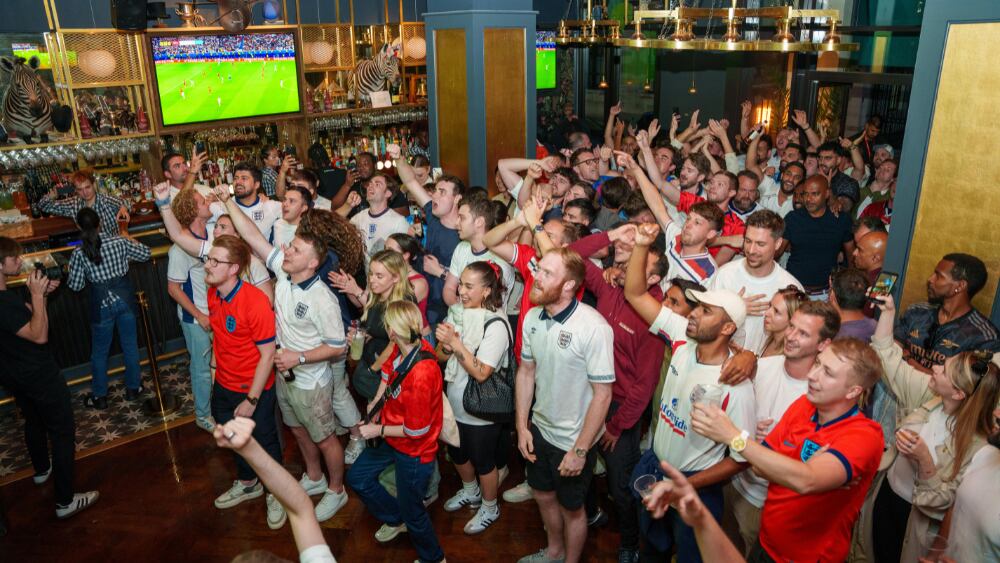 Football crowd: ETM Group's Sport London Greenwood site during the World Cup