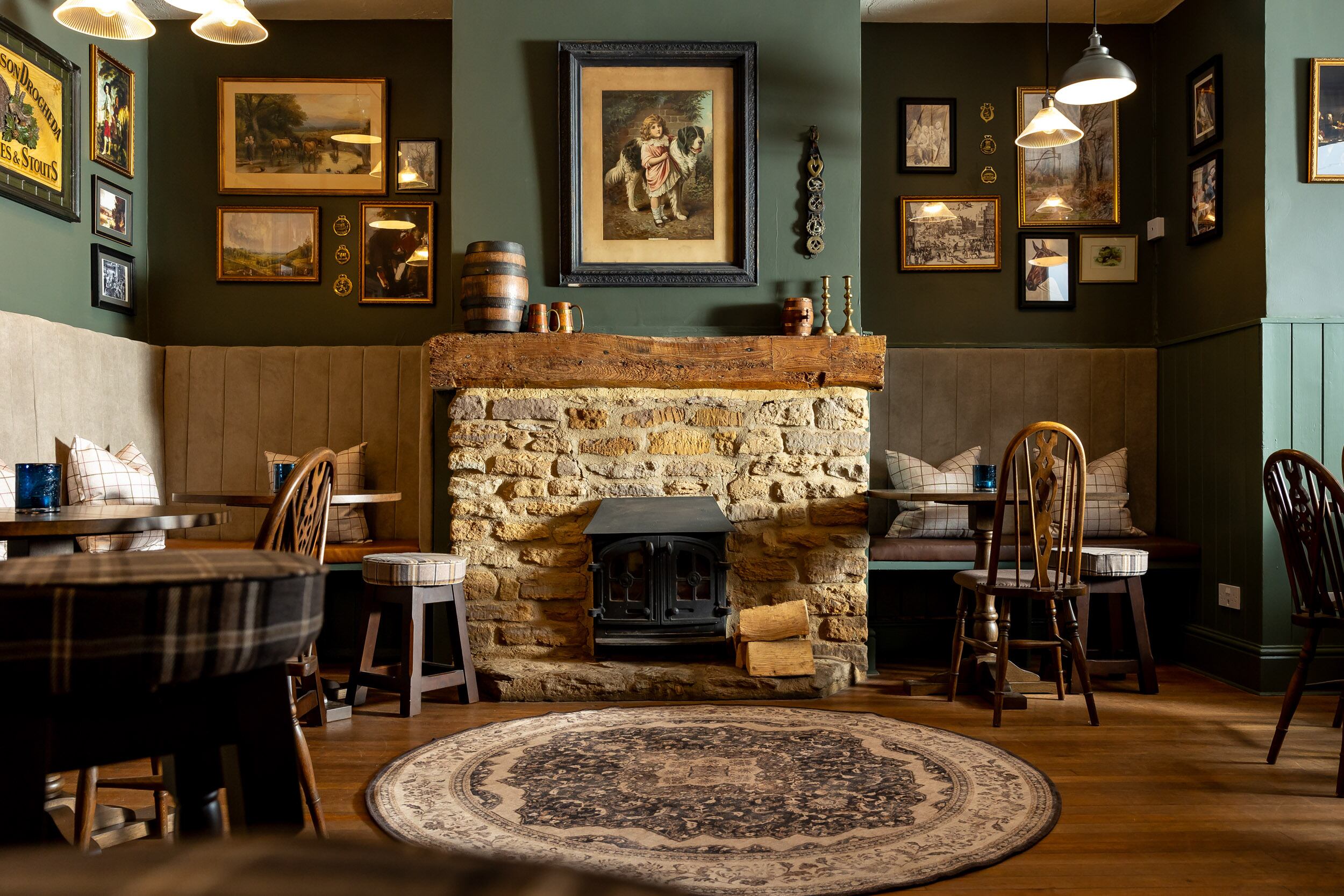 The Olde Coach House fireplace