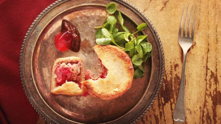 How to make: pork, rhubarb and pickled ginger pie