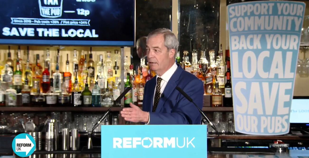 Reform UK: Unveils pub rescue plan with VAT cut, beer duty reduction and business rates abolition
