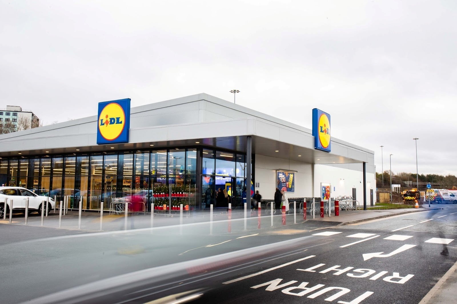 A Lidl storefront