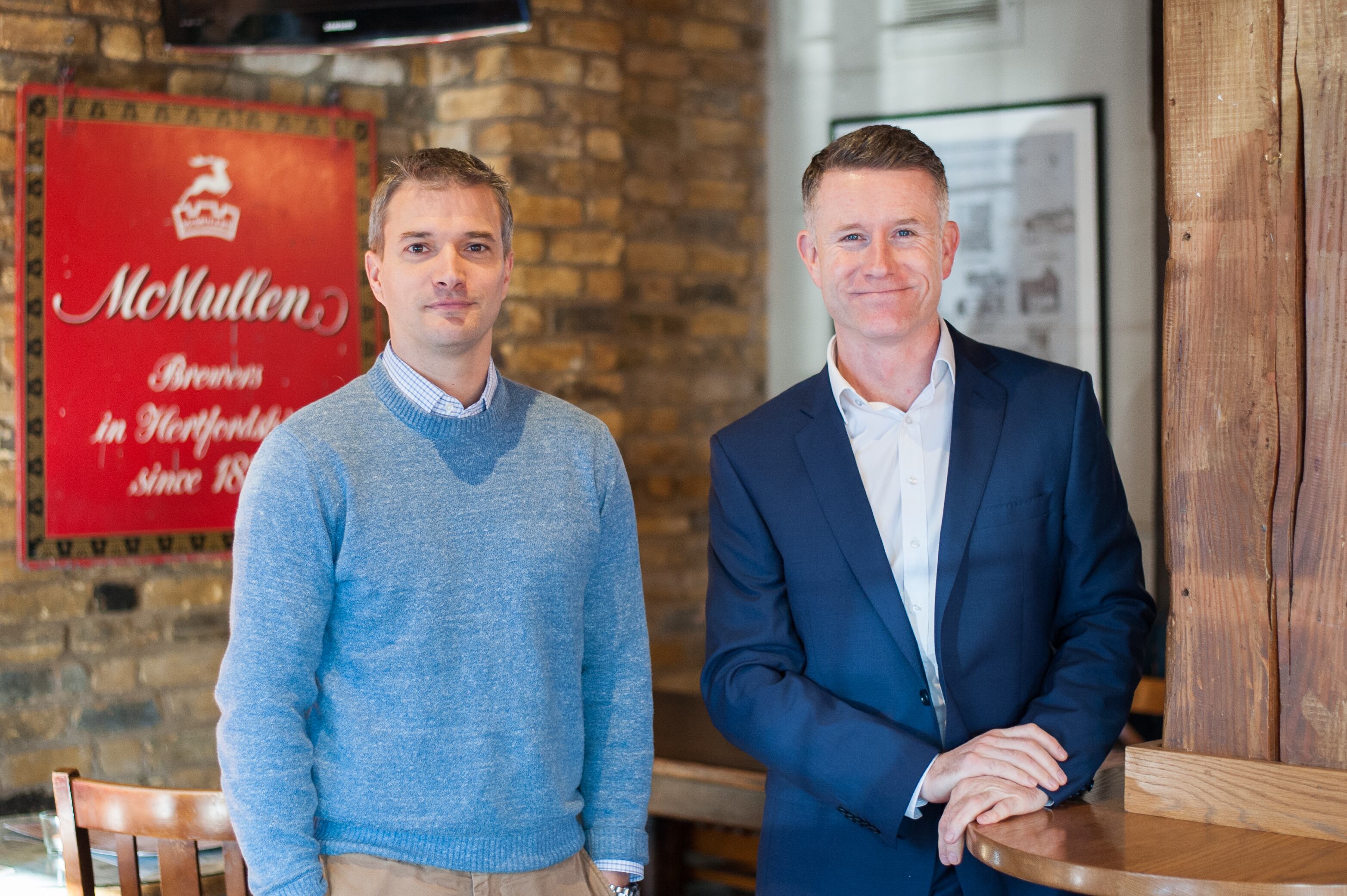 Big on acquisitions: McMullen joint MDs Tom McMullen (left) and Heydon Mizon talks about record sales