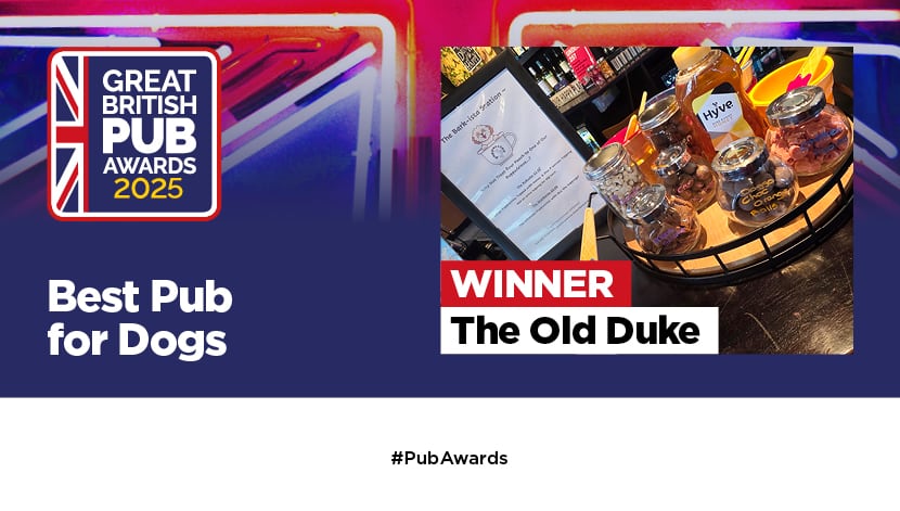 The Old Duke named Best Pub for Dogs