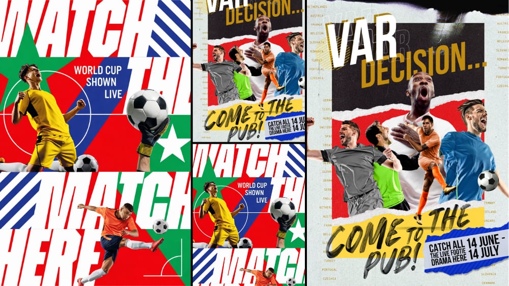 Star Pubs World Cup posters