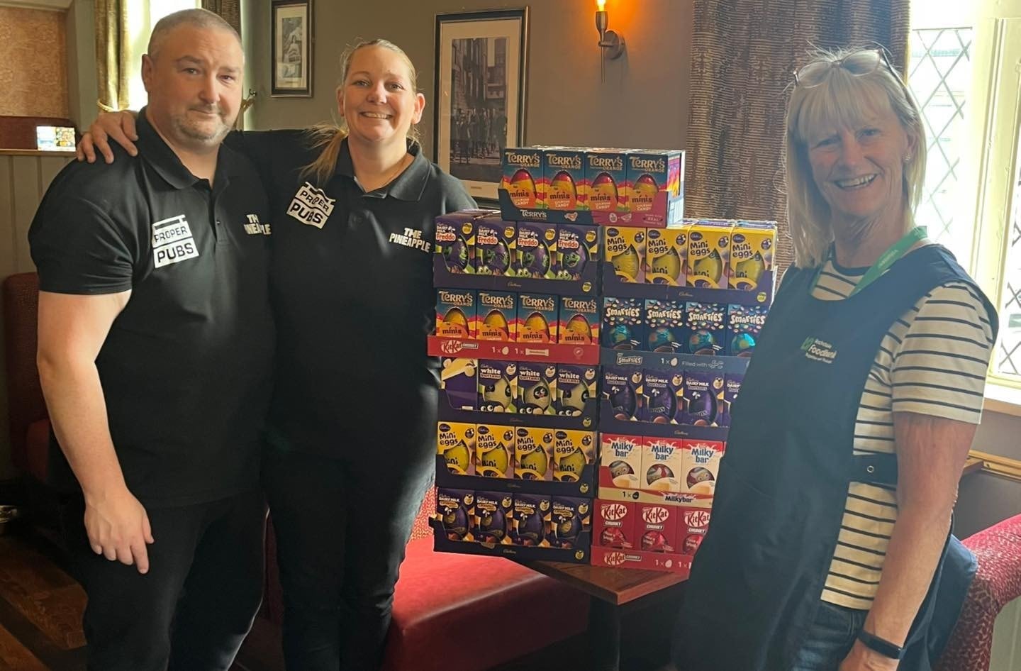Good News: Proper Pubs donates Easter eggs