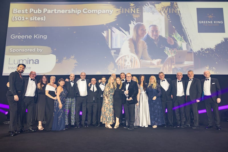 Greene King won Best Partnership Pub Company (501+ sites) at 2026 Publican Awards