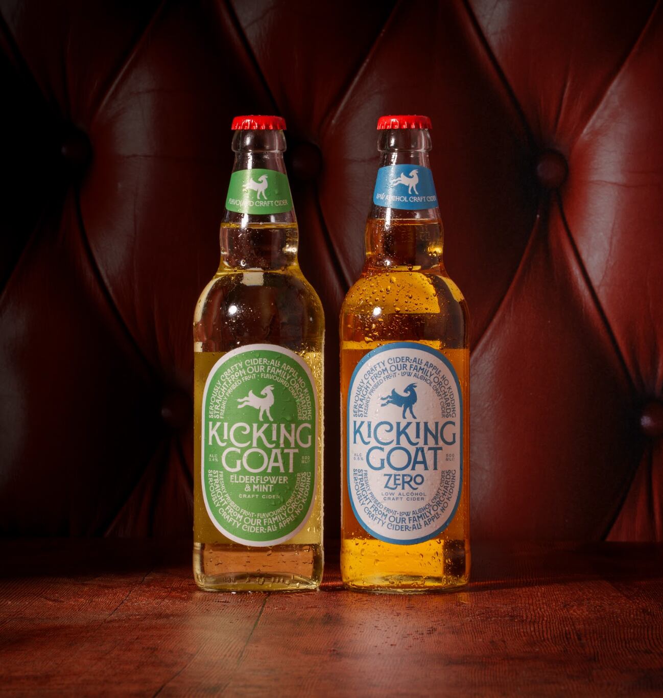 Kicking Goat launches alcohol-free cider and Elderflower & Mint variant