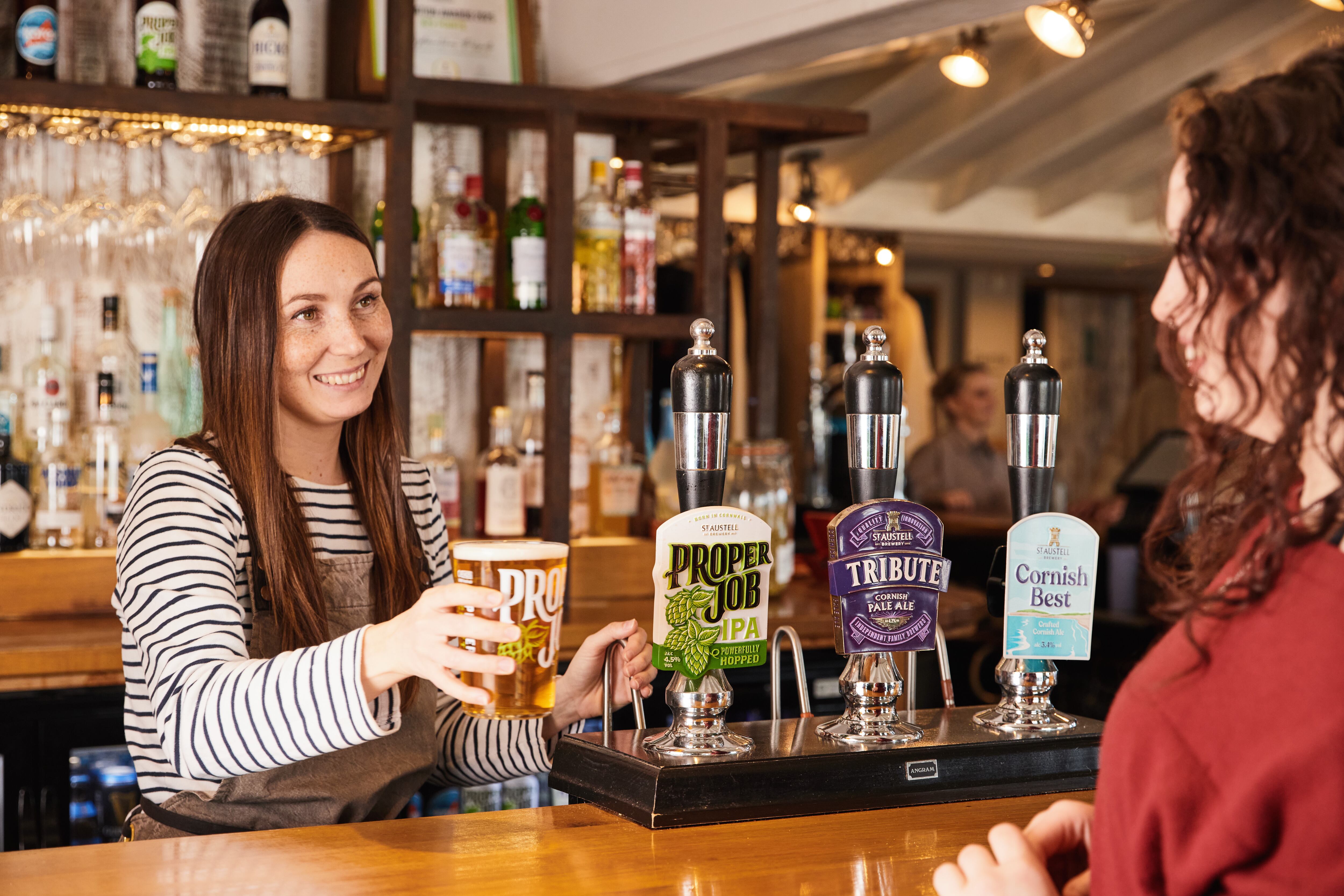 St Austell Brewery pub the Oystercatcher, Polzeath