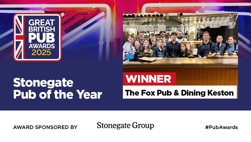 The Fox Pub & Dining Keston named Stonegate Pub of the Year