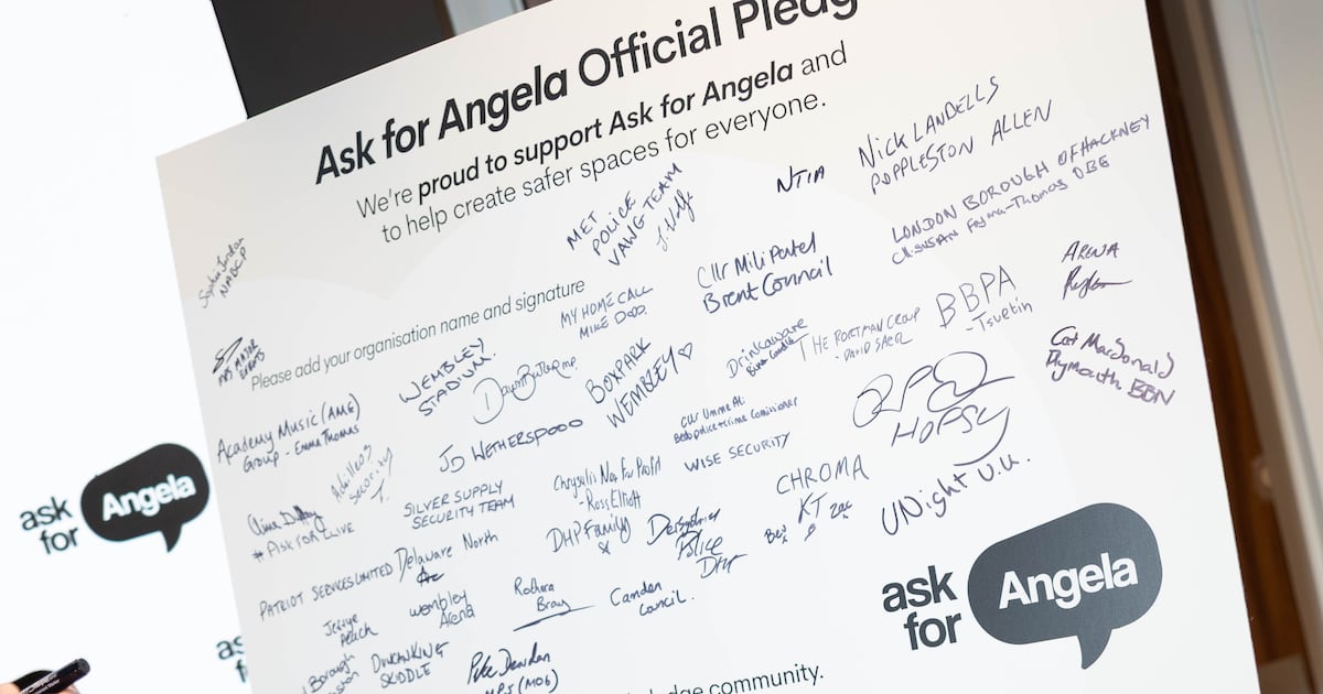 Ask for Angela relaunches and calls for industry pledge